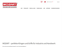 Tablet Screenshot of mozart-blades.com